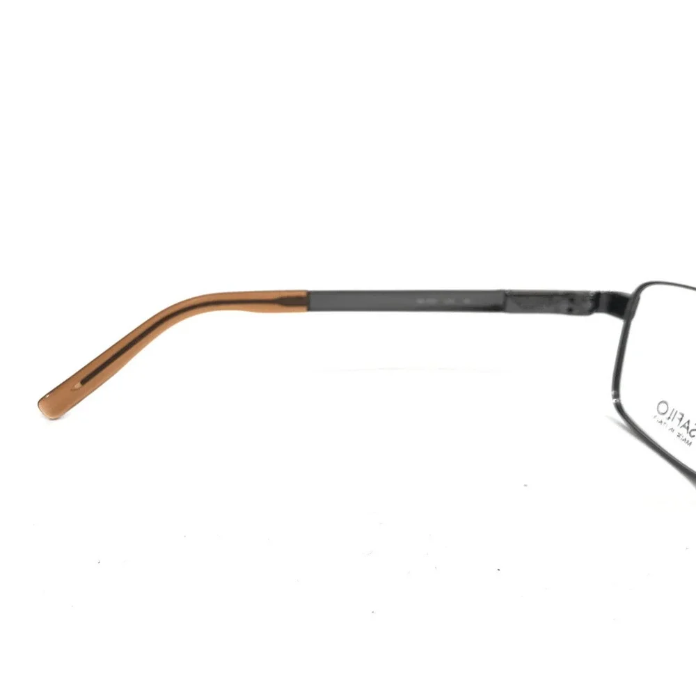Safilo Elasta Eyeglasses Frames SA1031 LN4 Gunmetal Rectangle Wire Rim 57-17-140